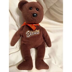 Ty Beanie Baby “Coco Presley” Elvis x Reese’s Bear – Brown Plush Collectible